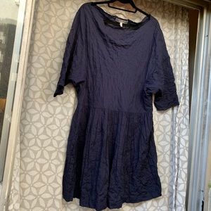 Morgane La Fay New York blue check dress